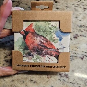 Cork cardinal coasters